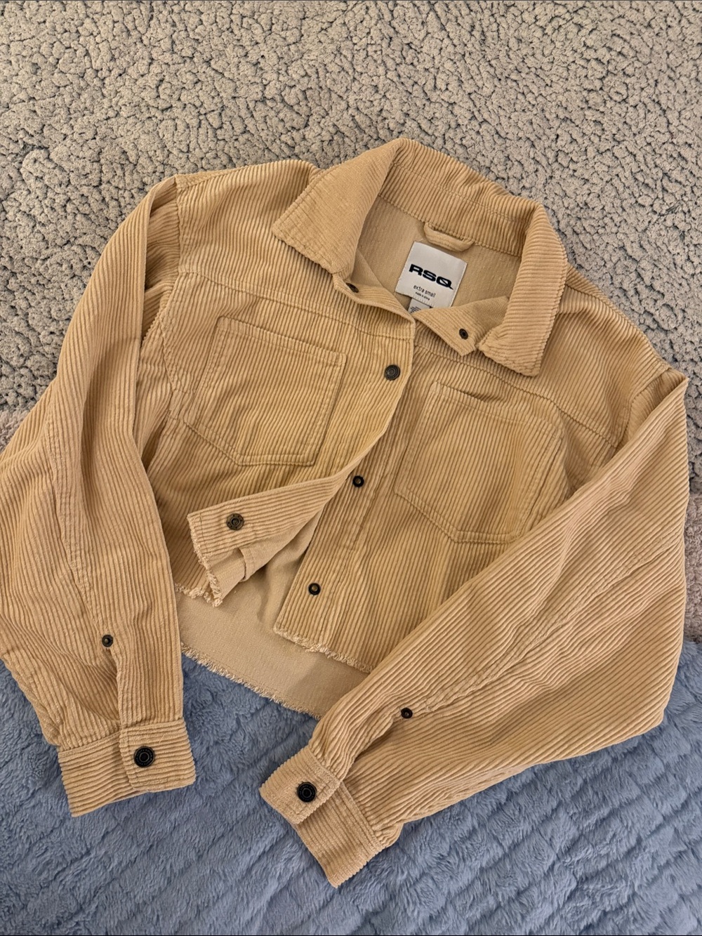 RSQ Corduroy Cropped Jacket